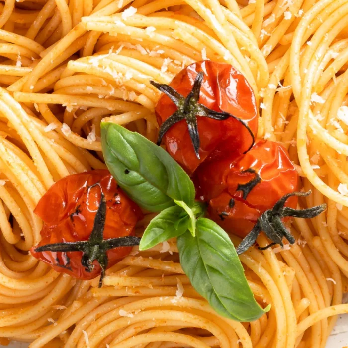 a plate of spaghetti