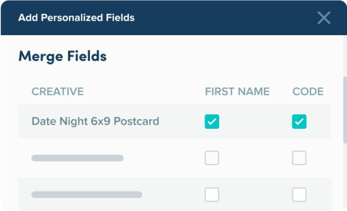 Add Personal Fields