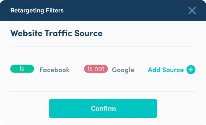 Retargeting Filters
