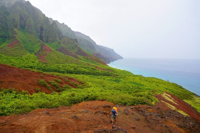Sean hiking in Hawaii